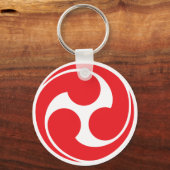 Porte-clés Symbole Shinto Tomoe (Recto)