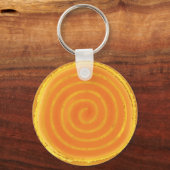 Porte-clés Symbole solaire à 9 rayons Jaunes (Recto)