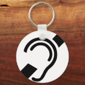 Porte-clés Symbole sourd (Recto)
