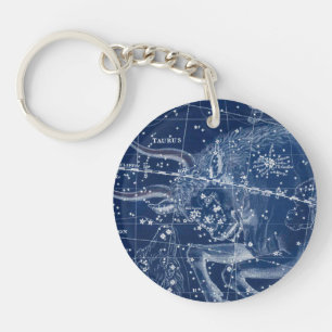 Porte-clés Symbole Taurus Zodiac Illustration Vintage