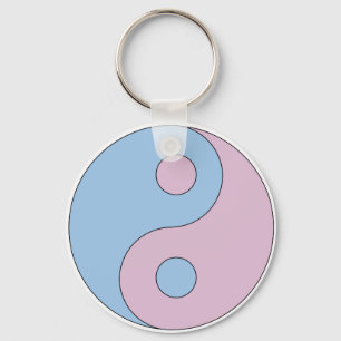 Porte-clés Symbole transgenre Yin Yang
