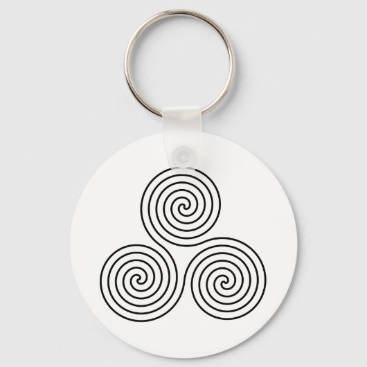 Porte-clés Symbole triple spiral (Recto)