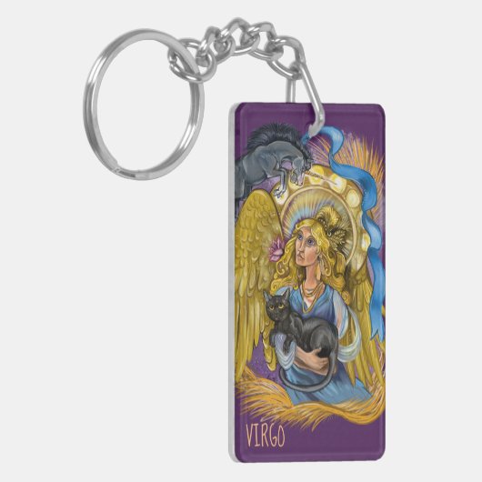 Porte-clés Symbole Virgo Zodiac (Devant gauche)