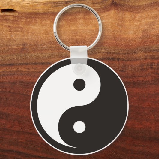 Porte-clés Symbole Yin Yang - tatouage solide (Recto)