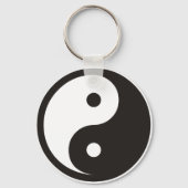 Porte-clés Symbole Yin Yang - tatouage solide design 2 (Verso)