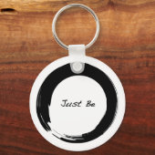 Porte-clés Symbole zen avec "Just Be" (Recto)