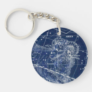 Porte-clés Symbole Zodiac Aries Illustration Vintage