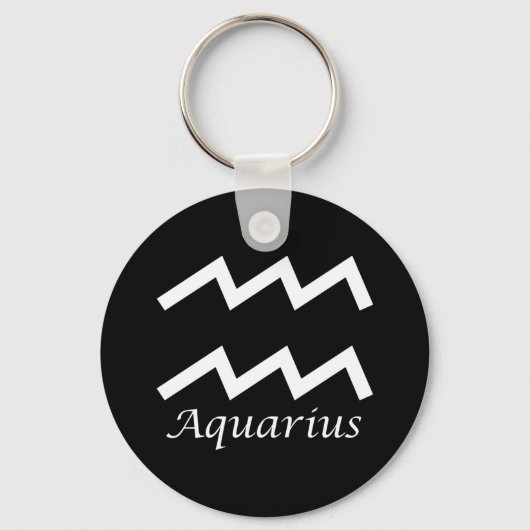 Porte-clés Symbole zodiaque "Aquarius" (Recto)