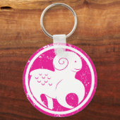 Porte-clés SYMBOLE Zodiaque Aries Grunge Ram Rose Astrologie (Recto)
