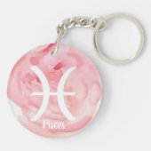 Porte-clés Symbole zodiaque personnalisé Pisces (Dos)