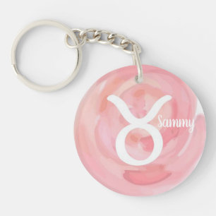 Porte-clés Symbole zodiaque personnalisé Taurus