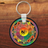 Porte-clés SYMBOLE Zodiaque Sagittarius Mandala Porte - clé (Recto)