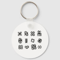 Symboles africains Adinkra Noir et Blanc