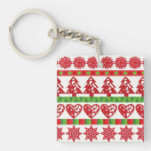 Porte-clés Symboles de Noël (Devant)