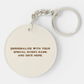 Porte-clés Symboles du Texas, Texas, brun (Dos)