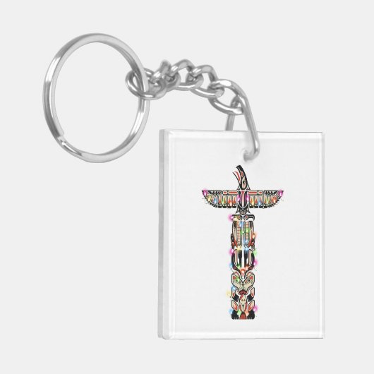 Porte-clés Symbolisme des Thunderbird Haida Nation autochtone (Devant gauche)