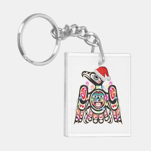 Porte-clés Symbolisme Thunderbird Haida Orament Cibler Christ (Devant gauche)
