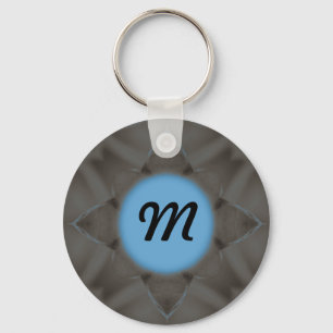 Porte-clés Symétrie du sélénium bleu
