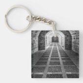 Porte-clés Symétrie en noir et blanc (Devant)