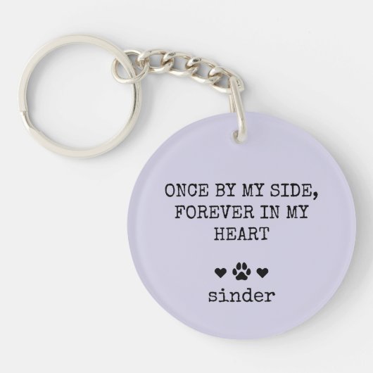 Porte-clés Sympathie de chien Keepsaké dire photo d'animal de (Devant)