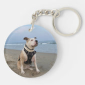 Porte-clés Sympathie de chien Keepsaké dire photo d'animal de (Dos)