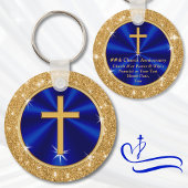 Porte-clés Sympathie, Faveurs de l'Église personnalisée, Or b