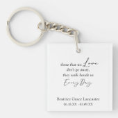 Porte-clés Sympathie moderne photo commémoration de décès (Devant)