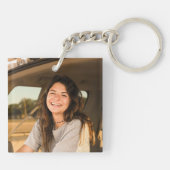 Porte-clés Sympathie moderne photo commémoration de décès (Dos)