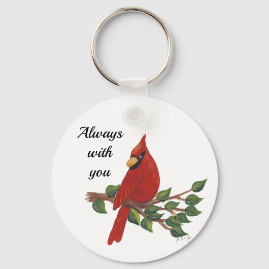 Porte-clés sympathie Toujours avec vous Cardinal (Recto)