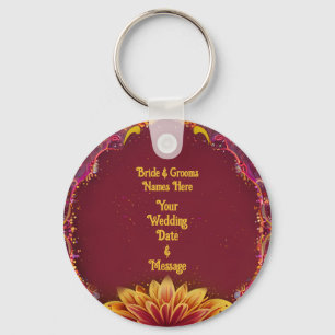 Porte-clés Symphonie florale : Collection d'élégance Mariage