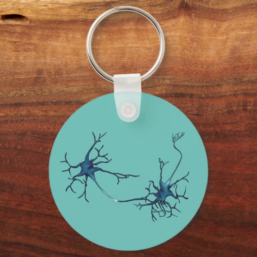 Porte-clés Synapse Entre Neurons, Neuroscience Neuron (Recto)