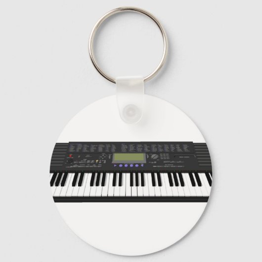 Porte-clés Synthèse du clavier moderne : modèle 3D : (Recto)