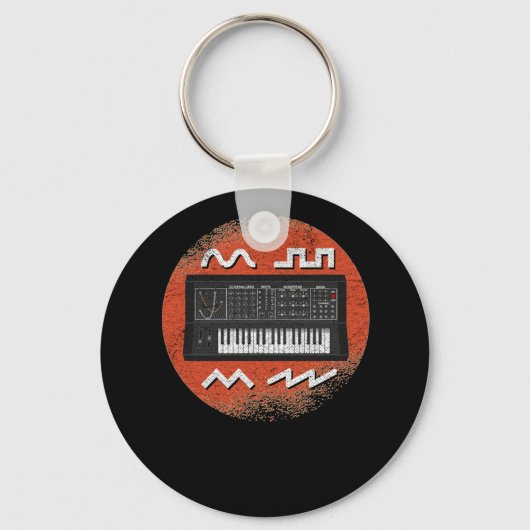 Porte-clés Synthétiseur analogique à enveloppe Waveforms (Recto)