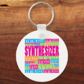 Porte-clés Synthétiseur coloré (Recto)