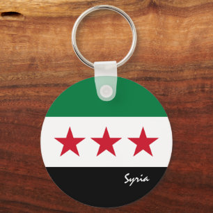 Porte-clés Syrie indépendance, drapeau syrien, patriotisme /s