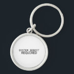 Porte-clés System Reboot Required Minimalist Typewriter<br><div class="desc">Carry your reset button. A clear,  heavy-duty acrylic keychain featuring high-definition typewriter printing on both sides for a modern,  industrial look.</div>