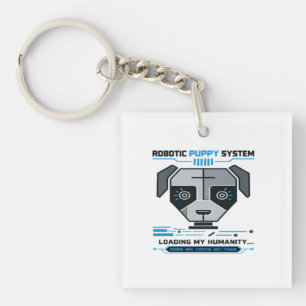 Porte-clés Système de chiot robotique Erreur 404 Chien cybern