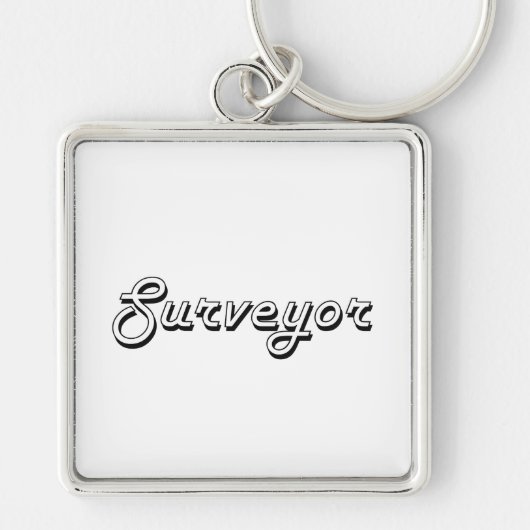 Porte-clés Système de travail classique d'arpenteur (Devant)