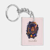 Porte-clés Système solaire Afro Femme (Devant gauche)