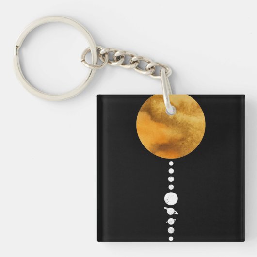 Porte-clés Système solaire minimal (Devant)