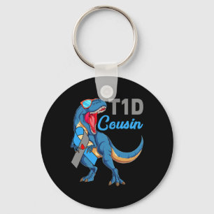 Porte-clés T1d Cousin Type 1 Mois de sensibilisation au diabè