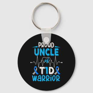Porte-clés T1D Fière Oncle Diabète Sensibilisation Type 1 Ins
