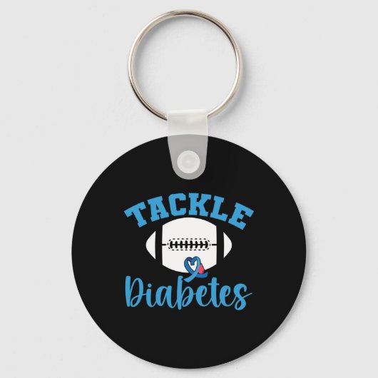 Porte-clés T1D Guerrier Sensibilisation au diabète Lutte cont (Recto)