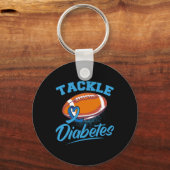 Porte-clés T1D Guerrier Sensibilisation au diabète Lutte cont (Recto)