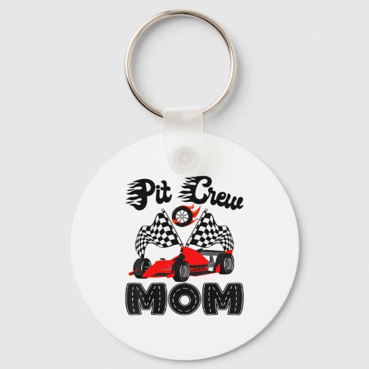 Porte-clés T Crew Mom Racing Car Birthday Boy Family Matching (Recto)