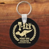Porte-clés T-Rex aime les poussées (Recto)
