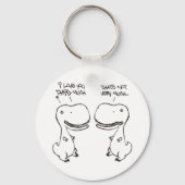 Porte-clés T-rex amour (Recto)