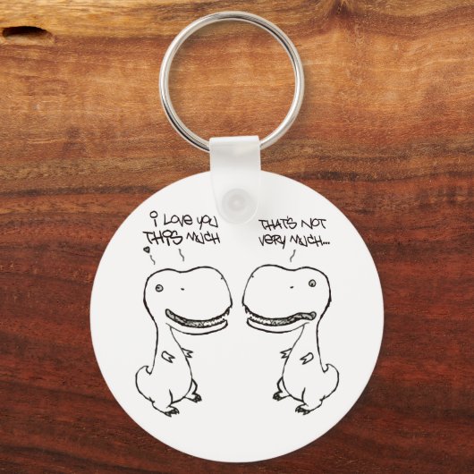 Porte-clés T-rex amour (Recto)