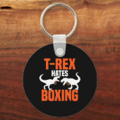 Porte-clés T-rex déteste la boxe - Boxe Sparring Kick Boxing (Recto)