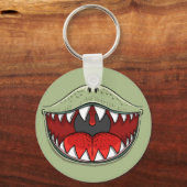 Porte-clés T-rex Dinosaur Carton pour enfants à bouche (Recto)